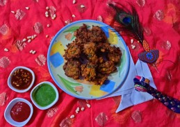 Maize spinach pakoda Recipe