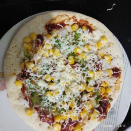 Sweet Corn Pizza recipe