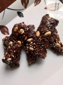 Oats Jaggery Peanut bars Recipe