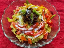 Veg Cheesy Dalia Recipe