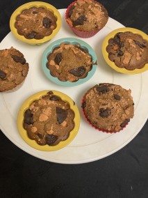 Oatmeal whole wheat chocolate chunk muffins Recipe