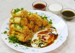 Aloo Finger (Fryums) Chaat Recipe