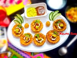 Potato Sago Katori Chaat Recipe