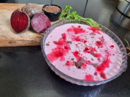 BEETROOT AND FLAX SEEDS RAITA Recipe