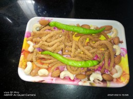 Tamilnadu Special Cashew Almond Murukk  Recipe