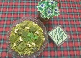 Haryali Gatte Biryani without onion n garlic.