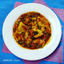 Papad Capcicum Tufani Recipe
