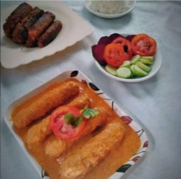 Veg seekh kabab curry Recipe
