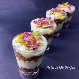Malai Laddu Parfait Recipe