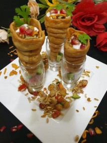 Chatapate cone chaat Recipe