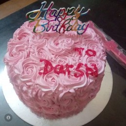 Eggless strawberry vanilla cake Recipe