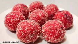 Rose Coconut Laddu Recipe