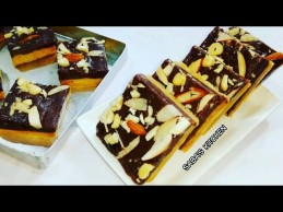 Double Layer Chocolate Barfi Recipe