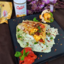 Leftover Grilled Tandoori Frankie Recipe