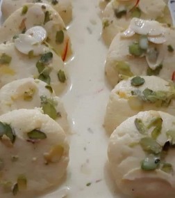 Leftover Bread Rasmalai Recipe
