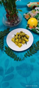 Khandvi from leftovers kadhi recipe