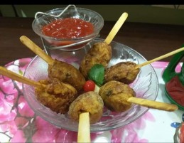 Leftover Khichadi lollipops recipe