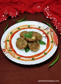 Leftover Roti Badami/Almond Paneer Kabab Recipe