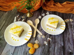 Cheesy apricot ginger flan recipe