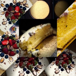 Eggless Custard Cake Recipe
