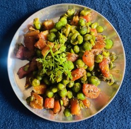 Chatpate Matar Gajar ki sabji recipe