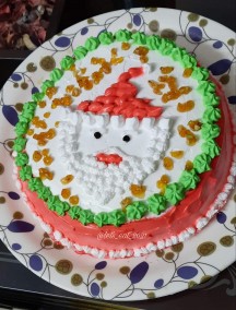 Eggless Butterscotch Christmas Cake Recipe