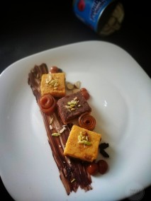 Two in one dry fruit burfi recipe