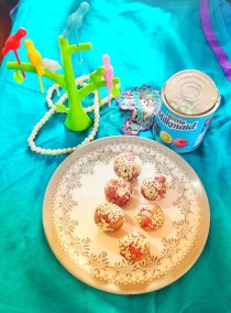 Casew Flattened Rice Laddu Recipe