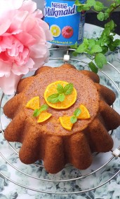 Orange Milkmaid Cake Recipe