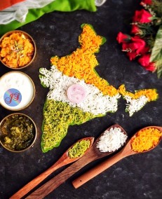 Tricolour Rice Recipe