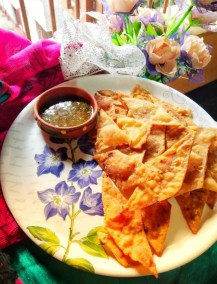 Nachos with Pudina Chutney Recipe