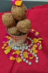 Coconut badam laddu recipe