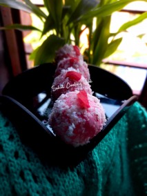 ROSE TRUFFLES / ROSE COCONUT LADOO RECIPE