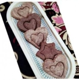 Hear shaped chocolate cookies recipe