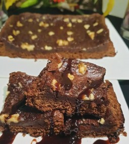 Eggless brownie cake recipe
