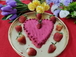 ROSE FLAVOUR PANEER CAKE RECIPE