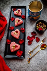 Rose Kalakand Recipe