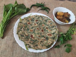SPINACH AND SESAME SEEDS PARATHA RECIPE