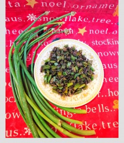 ONION FLOWER STALK  FRY RECIPE