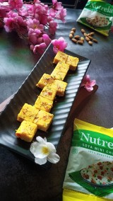 Soya Kesar Burfi Recipe
