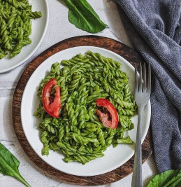 Spinach pesto pasta recipe