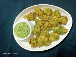 Palak pakoda recipe
