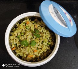 Green Pulav Recipe