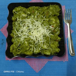 Spinach pesto pasta recipe