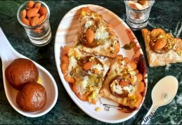 Malpua rabri pizza with gulabjamun topping recipe