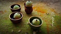 Pistachio flavored foxtail millet laddu recipe
