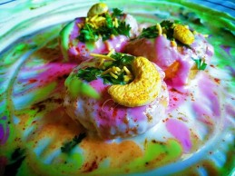 Colourful Dahi vada recipe