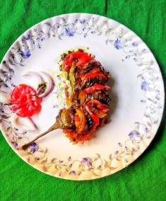 COLOURFUL  DESIGNER  EGGPLANT RECIPE