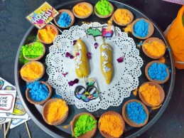 Thandai pichkari Peda Recipe