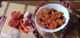 Soyabean in red curry paste recipe